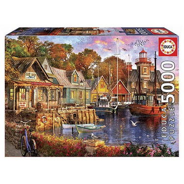 Puzzle Atardecer en el puerto - 0